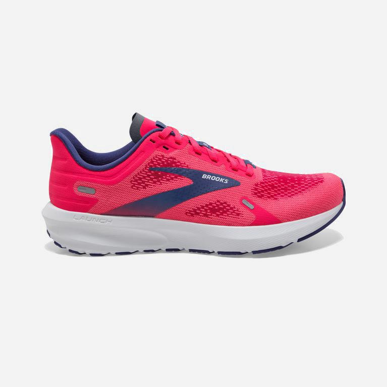 Brooks Launch 9 Womens Lightweight Cushioned Walking Shoes Ireland Pink/Fuchsia/Cobalt (XMUR-16392)